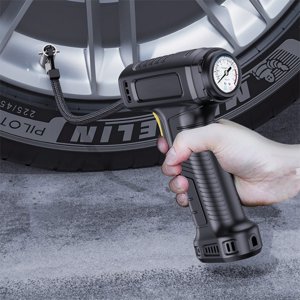 Bilqis 150PSI Tire Inflator Portable A-ir Compressor A-ir Pump For Car Tires 12V Auto Tire Pump With Digital Pressure Gauge With Emergency LED Light