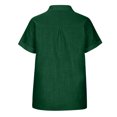 thumbnail image 4 of Birdeem Womens Tops Fashion Solid Button Shirt Female V-Neck Loose T-Shirt Blouse Tops, 4 of 8