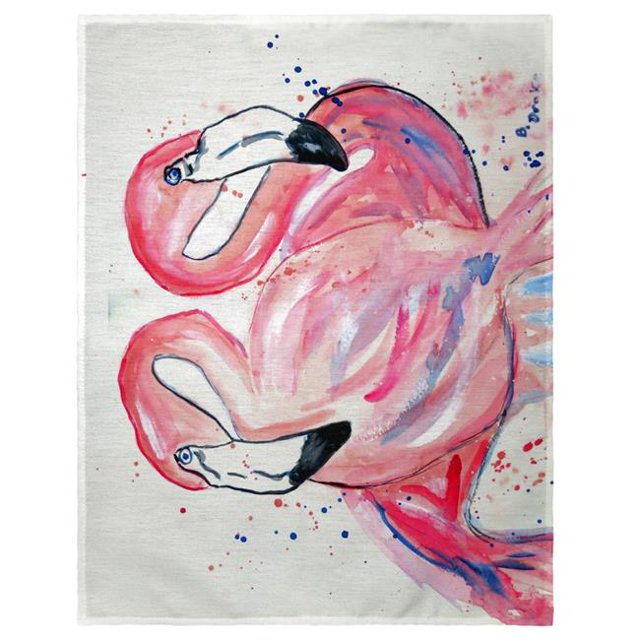 Betsy Drake PM636 Ensemble de 4 Napperons Betsys Flamingos 14 x 18 Po