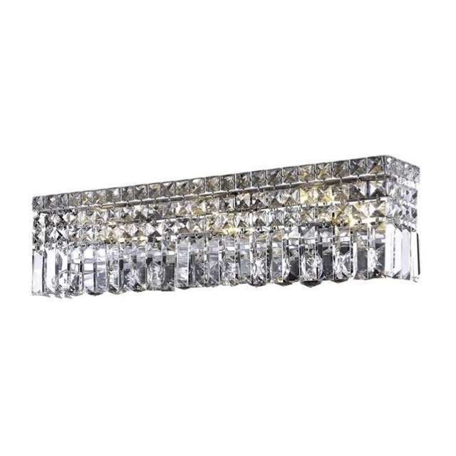 Elegant Lighting Maxime 18" 4 Spectres Lumineux Cristal Vanité Éclairage