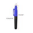thumbnail image 2 of Unique Bargains Mini Permanent Markers Dry Erase Pen with Keychain Clip, Blue Ink  4 Pack, 2 of 5