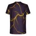 thumbnail image 4 of Qertyioot Hommes Imprimer Manches Courtes Col Rond T-shirt Décontracté Mode Manches Courtes Dégagement, 4 of 5