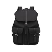 Fridja Summer Savings Women Oxford School Backpack Purse Basic Rucksack Practical and Windproof Retro Daypack Bag for Middle School High School College (Black) One Size