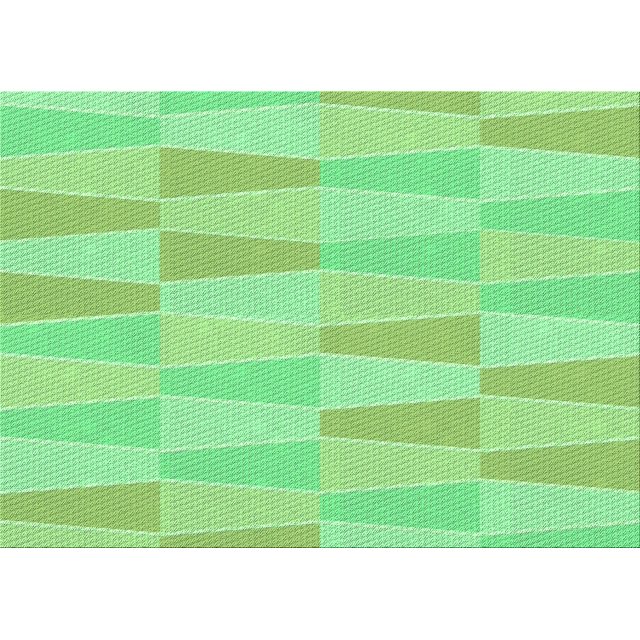 Ahgly Company Machine Washable Indoor Rectangle Transitional Green Area Rugs, 8' x 10'