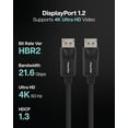 thumbnail image 2 of Visiontek DisplayPort to DisplayPort (M/M) 2 Meter Cable, 2 of 5