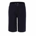 thumbnail image 1 of Bienzoe Bermudas à devant Plat pour Garçon, Uniformes Scolaires, Bleu Marine 16, 1 of 2