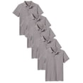 thumbnail image 1 of 5-Pack School Uniform Tagless Polo Tshirt for Little Boys & Big Boys, 1 of 7