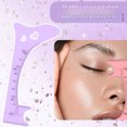 thumbnail image 3 of Silicone Eyebrow Ruler Eye Makeup Stencil for Eye Liner Eyelash and Lip Cosmetic Easy to Use Beauty Tool 1pc, 3 of 3
