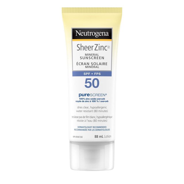Neutrogena Sheer Zinc Écran Solaire pour le Corps FPS 50