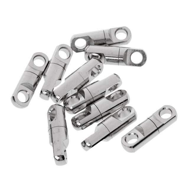 10 Pcs Émerillons Robustes, Émerillons à Roulement à Billes, Connecteur d'Émerillons Cylindriques 9 mm