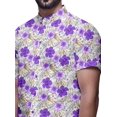 thumbnail image 4 of BESTMAN Printed Shirts For Men Short Sleeve Button Down Casual Cotton Shirt, 4 of 5