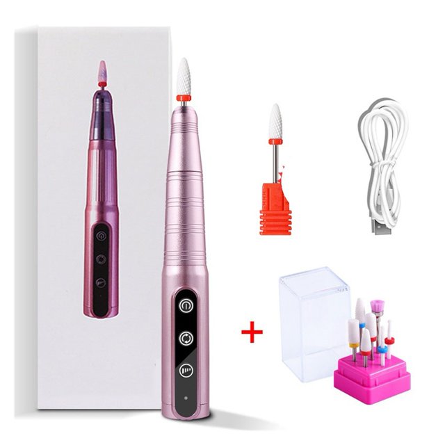 35000 RPM Electric Manicure Drill Pen For Nail Polish Remover With Nail File Electric Nail Drill Machine For Nail Exfoliating ,Easy to Setup