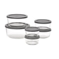 thumbnail image 1 of MAINSTAYS Round glass food storage set with PE Lid, 1 of 5