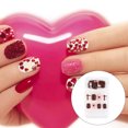 thumbnail image 2 of ziyahi False Nail Wearable Perfect Matching Simple to Wear No Irritating Odor Fake Fingernail Breathable Press Type Adjustable Paster Type 16 Type 37 F741 1Set, 2 of 6