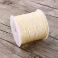 thumbnail image 3 of 100M x 0.8mm Nylon Chinese Knot Cord Rattail Macrame Shamballa Thread String Beige Chinese Knot Cord, 3 of 4