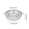 thumbnail image 2 of Rbaofujie Kitchen Essentials Stainless Steel Draining Basket Washing Vegetable Basket Dense Hole Basket Washing Rice Sieve Kitchen Essentials, 2 of 2