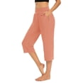 thumbnail image 1 of Meichang Pantalons Capri pour Femmes Yoga Capris avec Poches pour Femmes Printemps Été Capris Taille Haute Extensible Yoga Gym Pantalons Décontractés Raccourcis, 1 of 7
