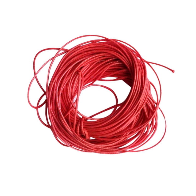 veasfak 10 M 1mm ed Cord String Thread for Bracelet Necklace DIY Jewelry Making Craft 1mm 10m Red