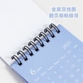 thumbnail image 3 of yeacher 2025 Solid Color Mini Desk Calendar Monthly Standing Metal Coil Calendar Table Planner for Home Office School, 3 of 10
