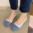 thumbnail image 2 of Casual Shoes For Women, Color-Block Canvas Slip-On Flats with Round Toe and Soft Sole for Spring and Summer, Large Sizes Available, 2 of 9