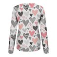 thumbnail image 5 of 2023 Chandail à Capuchon Surdimensionné pour Femmes Manches Longues Décontracté Impression de la Saint-Valentin Col Rond Chandail Molletonné Col Rond Chandail Tunique Hauts Costumes d'Halloween/Noël Rabais de 50 % Liquidation, 5 of 5