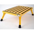 thumbnail image 2 of Safety Step Step Stool XL-08C-Y One Step With Non-Slip Strips And Rubber Leg Tips; Foldable; 1000 Pound Capacity; Yellow; Aluminum; Extra Large, 2 of 5