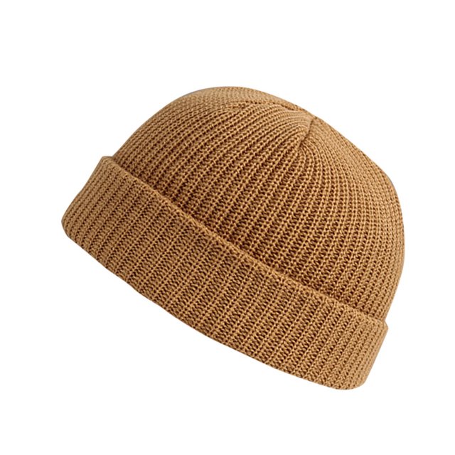 Unisex Fashion Warm Winter Casual Knitted Hat Solid Color All-match Hat