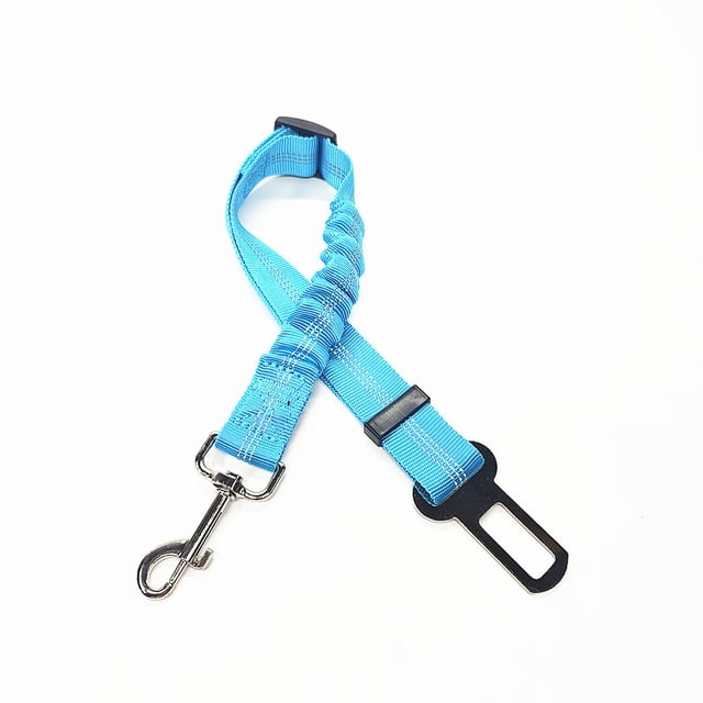 Youkk Dog Leash Safety Harness Reflective Cord Double-sided Workmanship Long-lasting Buckle Adjustable Resilience Light Blue