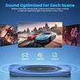 thumbnail image 2 of AUOSHI 2.1ch Sound Bar for TV, 60W Small Soundbar with Subwoofer, Surround Sound System Bluetooth Speaker with Bluetooth/HDMI-ARC/Opt/AUX/USB Connection for TV /PC/Projectors, Remote Control,16.5inch, 2 of 11
