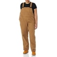thumbnail image 2 of Dickies Womens Relaxed Fit Straight Leg Bib Overalls, L, Rinsed Brown Duck, 2 of 4