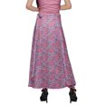 thumbnail image 4 of Moomaya Jupe Longue en Rayonne Imprimée pour Femmes Grande Taille Jupe Maxi à Taille Nouée, 4 of 6