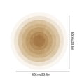 thumbnail image 3 of LSLJS Tapis Rond Salon Crème Vent Canapé Table Basse Chambre Chevet Bureau Coussin de Sol Insonorisant, Tapis Imitation Laine, 3 of 6