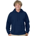 thumbnail image 1 of Hanes Mens ComfortBlend EcoSmart Pullover Hoodie Sweatshirt, 4XL, Navy, 1 of 4