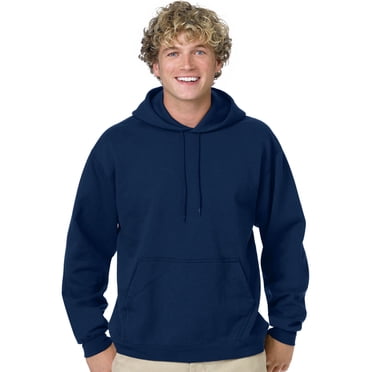 Hanes Mens ComfortBlend EcoSmart Pullover Hoodie Sweatshirt, 4XL, Navy
