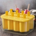 thumbnail image 1 of Suncoda Ice Cream Mold, Silica Gel Ice Tray Film with 22-Cell Ice Box with Lid Food-Grade Ice Maker Home Ice-Cream Popsicle, 1 of 4