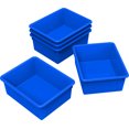 thumbnail image 1 of Storex Plateau de Rangement Profond, Format Lettre, 10 x 13 x 5 Pouces, Bleu, Lot de 5, 1 of 1