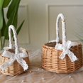 thumbnail image 3 of MYG Panier de Rangement en Rotin Frais Pique-Nique Cadeaux pour Demoiselle d'Honneur Pot de Fleurs en Osier, 3 of 9