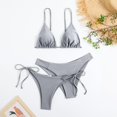 thumbnail image 2 of DGMIOCS Ensemble de Bikini Sportif pour Femme Modeste Deux Pièces Gris P, 2 of 7