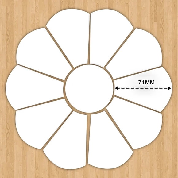 Dvkptbk Piecing Template Grandmother's Flower Garden Template Piecing Template Home & Garden