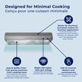 thumbnail image 3 of Hauslane Chef Series 30" B018 Convertible Under Cabinet Range Hood 120 Volts Minimalist 3-Way Venting 250 CFM Aluminum Filters LED  in Black, 3 of 7