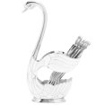 thumbnail image 1 of Fruit Dessert Swan Fork Kitchen Coffee Spoon Hollow Home Holder, 1 of 3