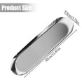 thumbnail image 3 of Chenmei Trinket Tray Oval Stainless Small Serving Trays Towel Storage Dish Plate Tea Trays Jewelry Plate Decorative Storage Tray Stainless Decorative Tray Jewelry Dish Co, 3 of 6