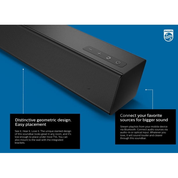 Philips 2.0 Soundbar Speaker with HDMI ARC, TAB5105 - Walmart.ca