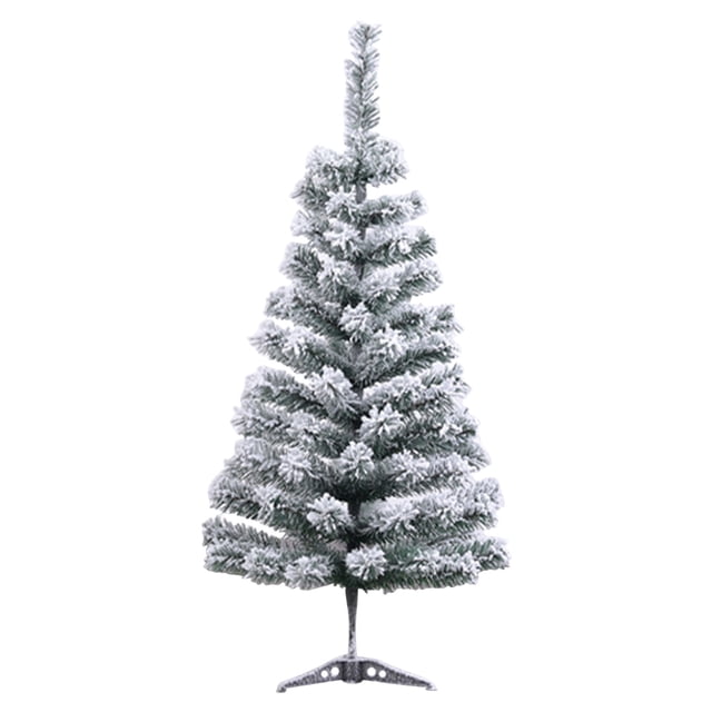 E Flocked Artificial Christmas Tree Style E, Snowy Frosted Tips For Holiday Home Decor, Festive Indoor Tree For Living Room, Office, Party Decoration