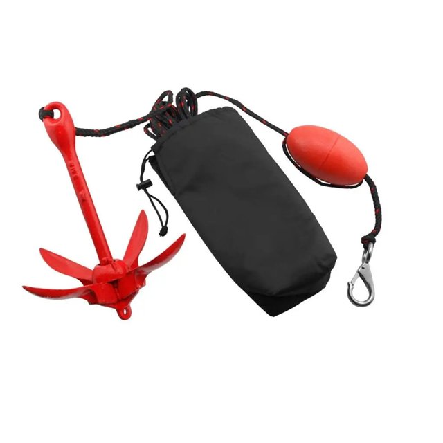 Marine Anchor, Grapnel Anchor Kit For, Canoes Paddle Boards (3.3 Lbs) ,Easy to use