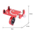 thumbnail image 3 of Bicycle Cycling Aluminum Alloy Phone Holder Metal Simple Design Stable Phone Bracket Adjustable 55-100mm 360 Degrees Rotation Holder, 3 of 8