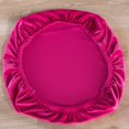 thumbnail image 2 of Soft Velvet Stretch Wedding Dining Room Seat Hot Pink, 2 of 5