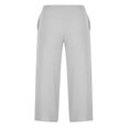 thumbnail image 4 of Women‘s Single Breasted High Waist Trousers in Solid Color with Wide-Leg Design, 4 of 5