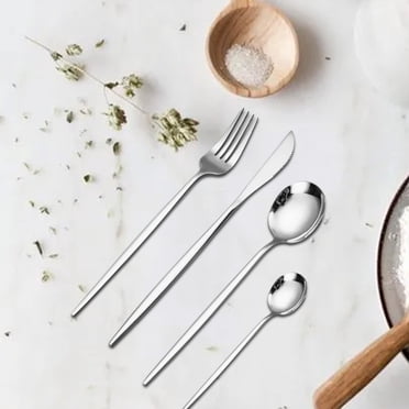 TopLLC Stainless Steel Knife And Fork 24 Piece Tableware Set Gift Box Titanium Gold Plated Western Spoon Cutlery Kits