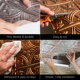 thumbnail image 3 of FASÄDE Traditional 2 Decorative Vinyl 2ft x 2ft Lay in Ceiling Panel in Smoked Pewter (5 Pack), 3 of 5